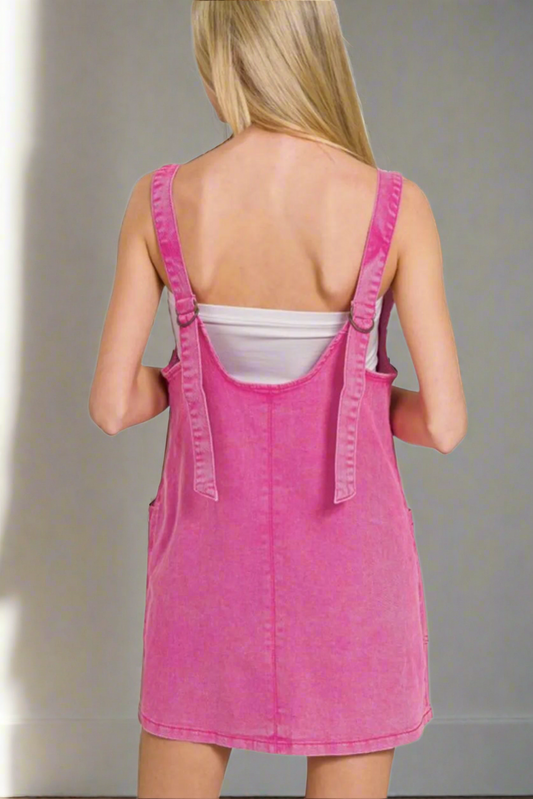 Rosé Dune Overall Dress