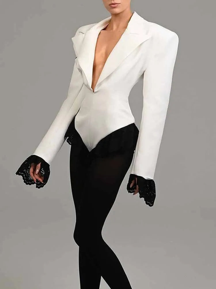 Ivory Blazer Suit
