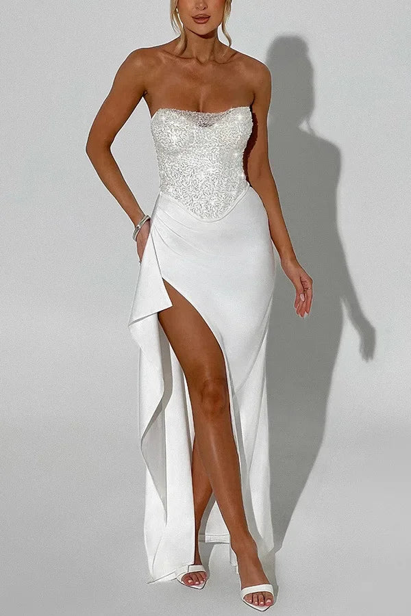 Satin Éclat Gown