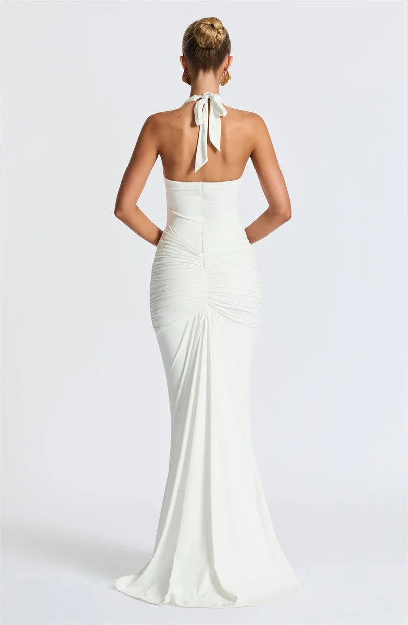 Noir Drapée Gown