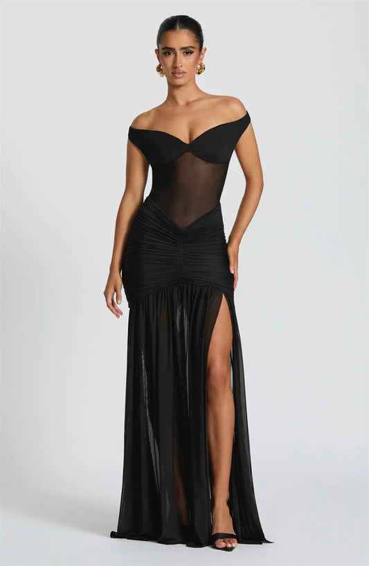 Noir Sheer Maxi