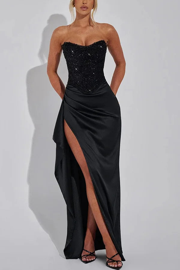 Satin Éclat Gown