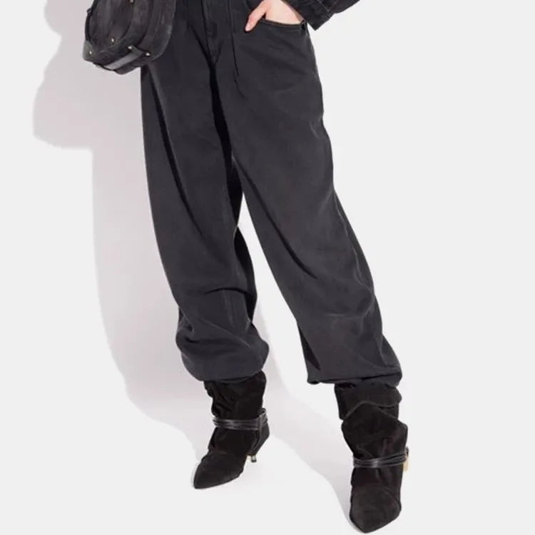 Velour Mid-Calf Boots
